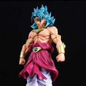 Blue-Haired Anime Action Figure Goku